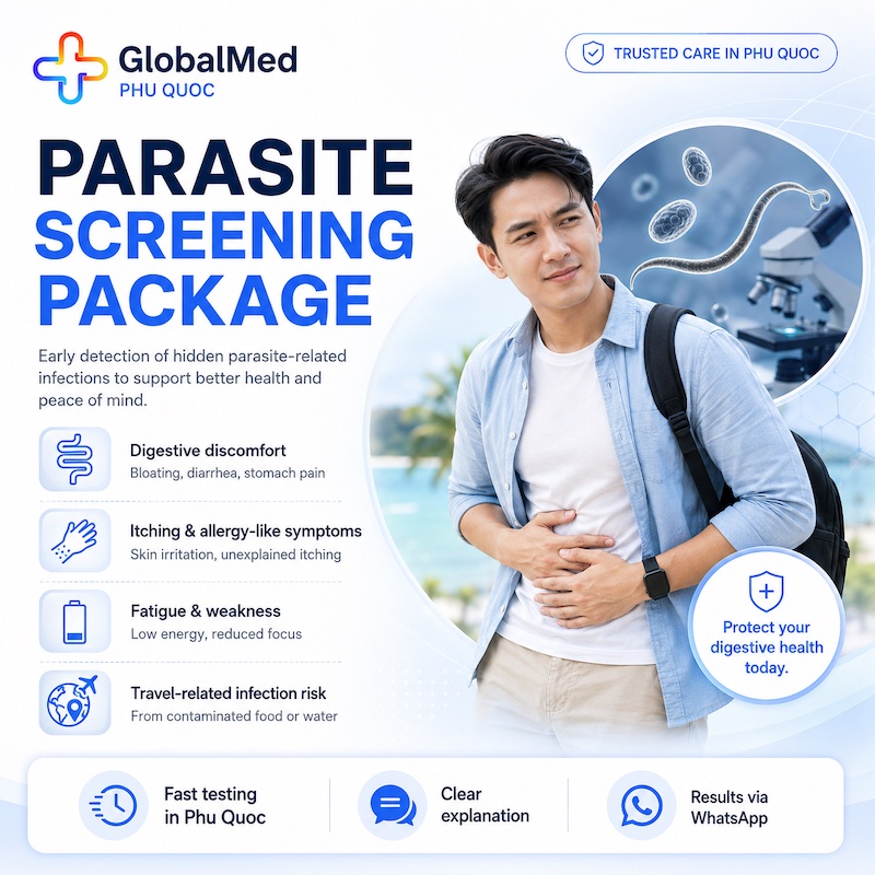 Parasite screening package