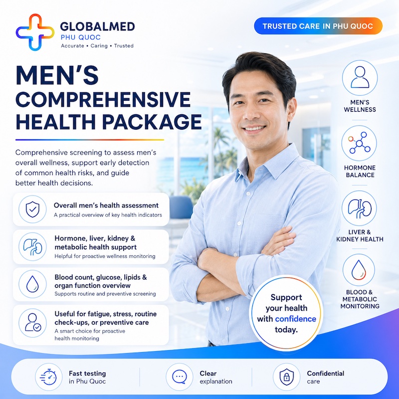 Comprehensive health package for men