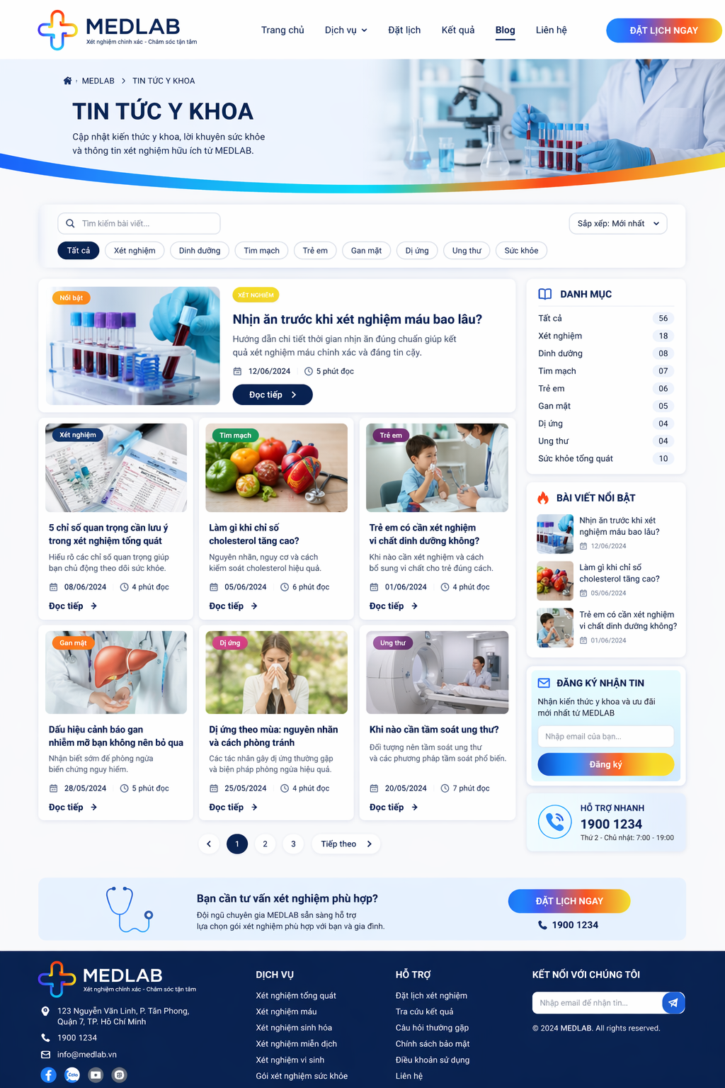 How long should you fast before a blood test?